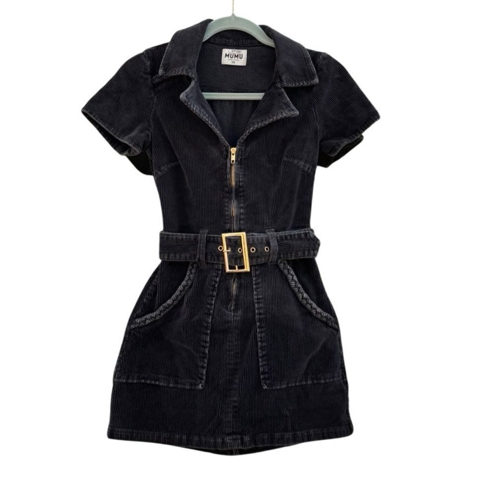 Show Me Your Mumu Women's Outlaw Mini Dress in Black Size XS - Picture 4 of 7